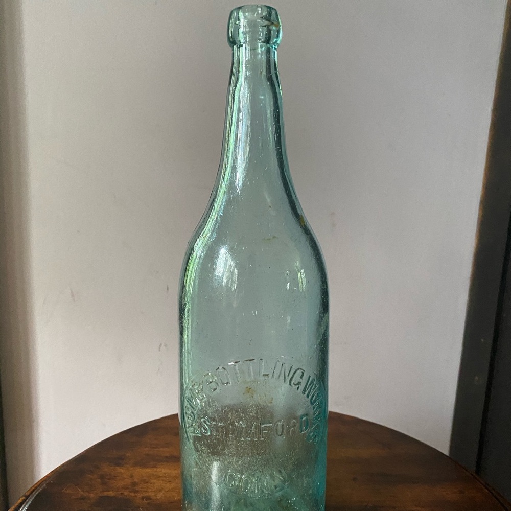 Vintage Acme green bottle